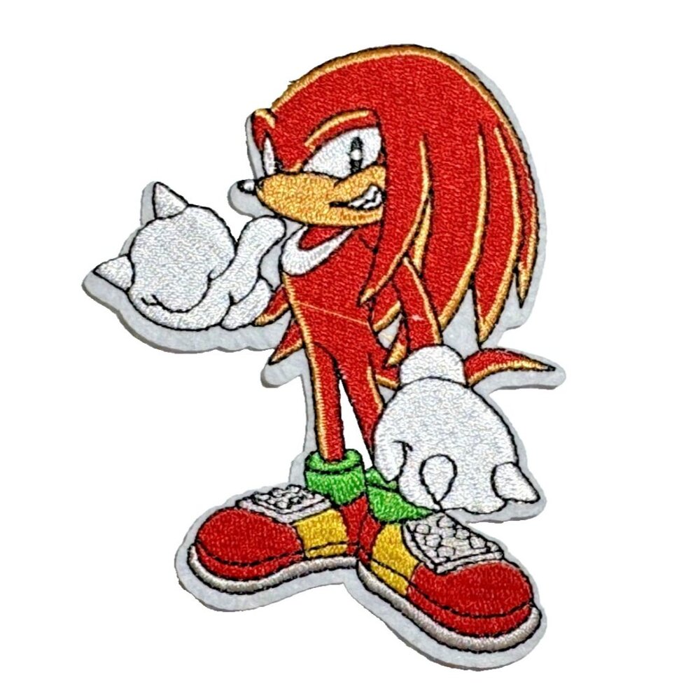 Knuckles The Hedgehog Movie Sega Video Game  4in Iron / Sew-On Patch